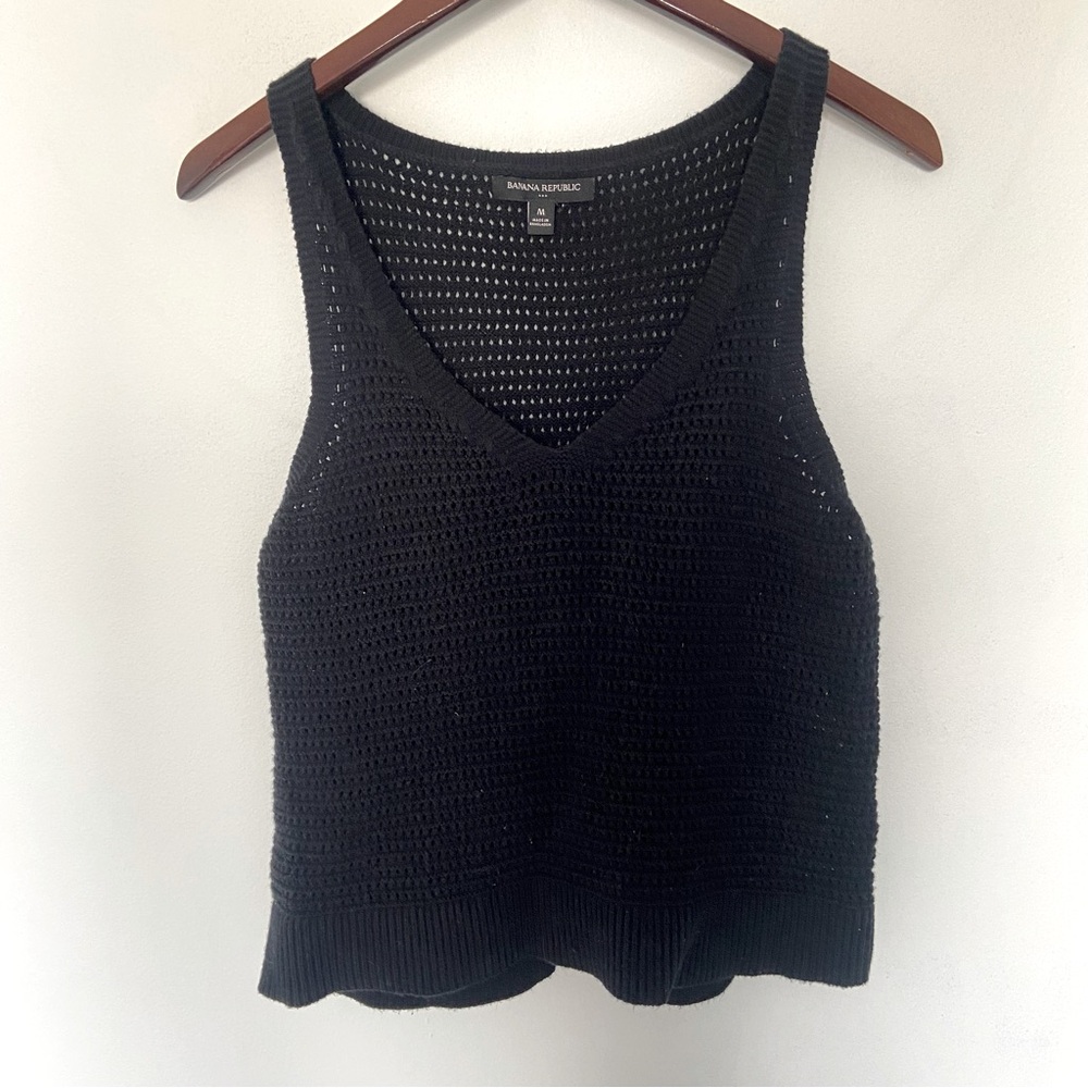 Banana Republic Black Knit Sweater Tank Top or Vest